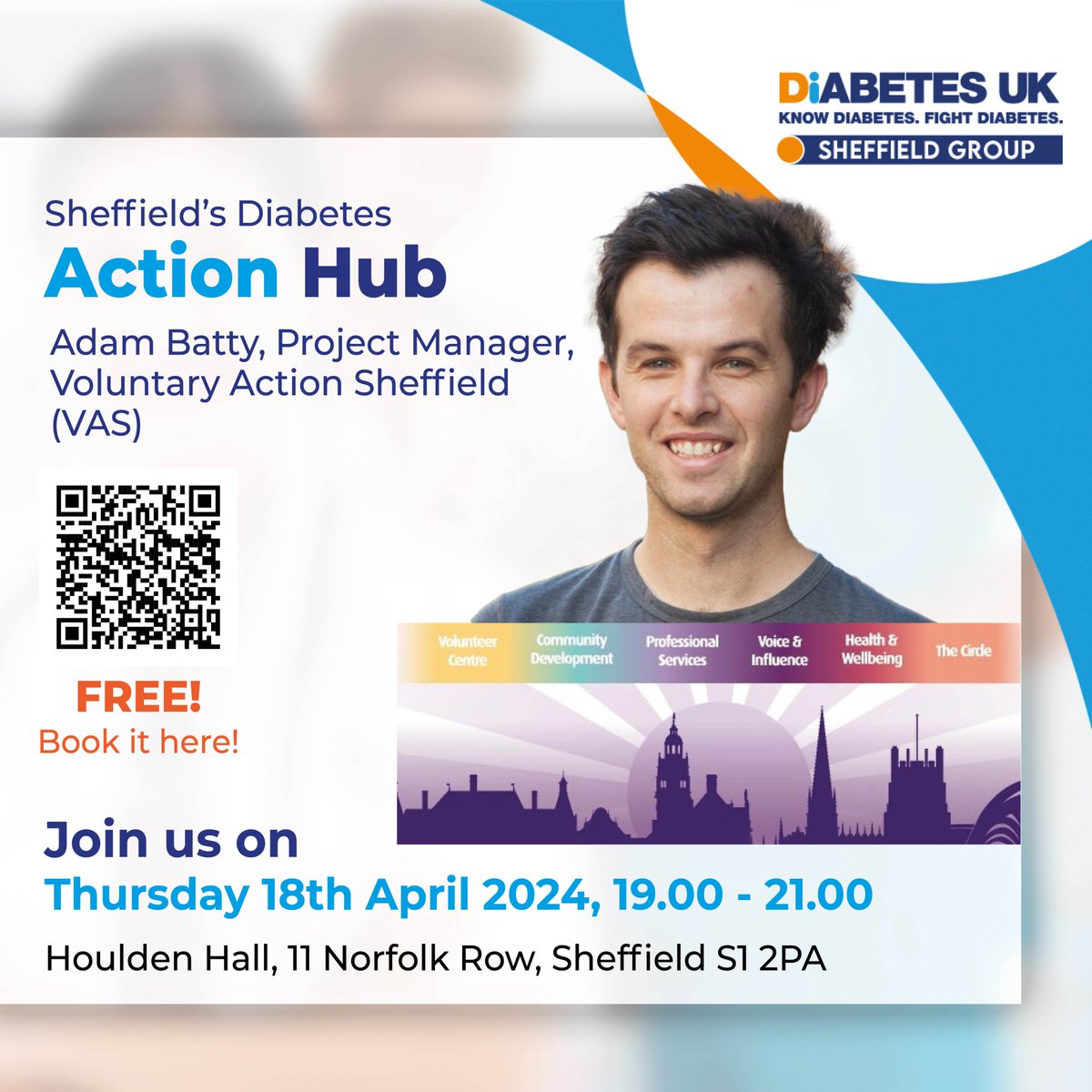 #Diabetes #Sheffield - what the Hub! What's #SheffieldActionHub? Why's it about #Diabetes? What's it for? Who's involved? Join Adam Batty @vasnews on Thursday - details: bit.ly/Sheffield_DUK @bbcsheffield @LucieNield @JoMaher8 @SYhealthcare @docwas @SouthAsianHF @SACMHA1