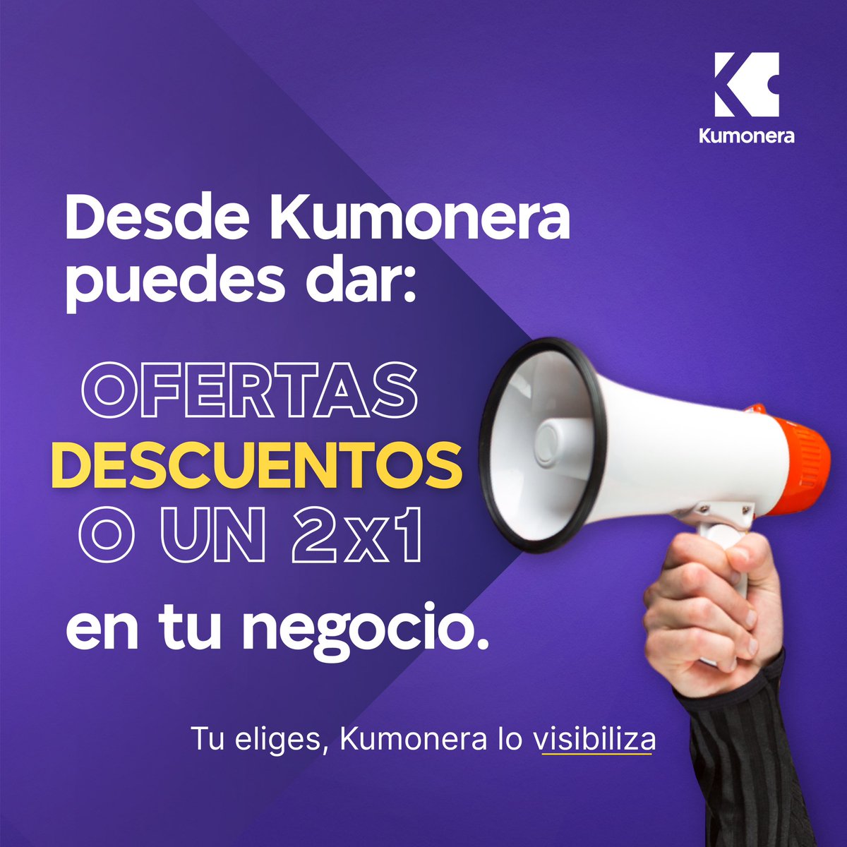 Kumoneracol's tweet photo. Si necesitas vender y no sabes cómo. Dile a tus clientes que tienes 2x1, o estás con el 20% en toda la tienda, o la oferta que quieras, por el tiempo que quieras.

Registra tu negocio en Kumonera aquí.

https://t.co/ItU3m7xWVs https://t.co/DPNl0qiyqT