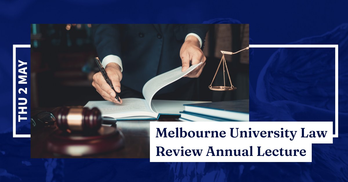 Join us 2 May as we welcome The Hon. Justice Karin Emerton, @SCVSupremeCourt, to discuss 'Punishment and Responsibility: Assessing Moral Culpability in Sentencing' at the Law School. She will examine the courts approaches to individualised justice → unimelb.me/3U0lyOa