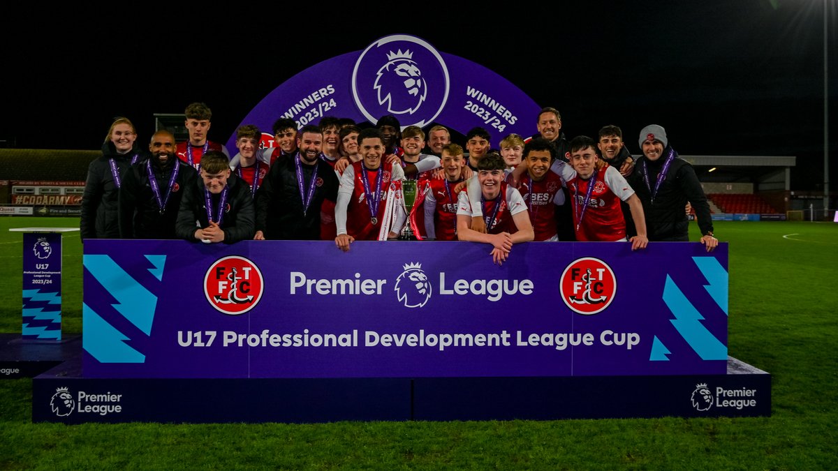 Your U17s PDL Cup winners! 🏆 #OnwardTogether | @AcademyFTFC