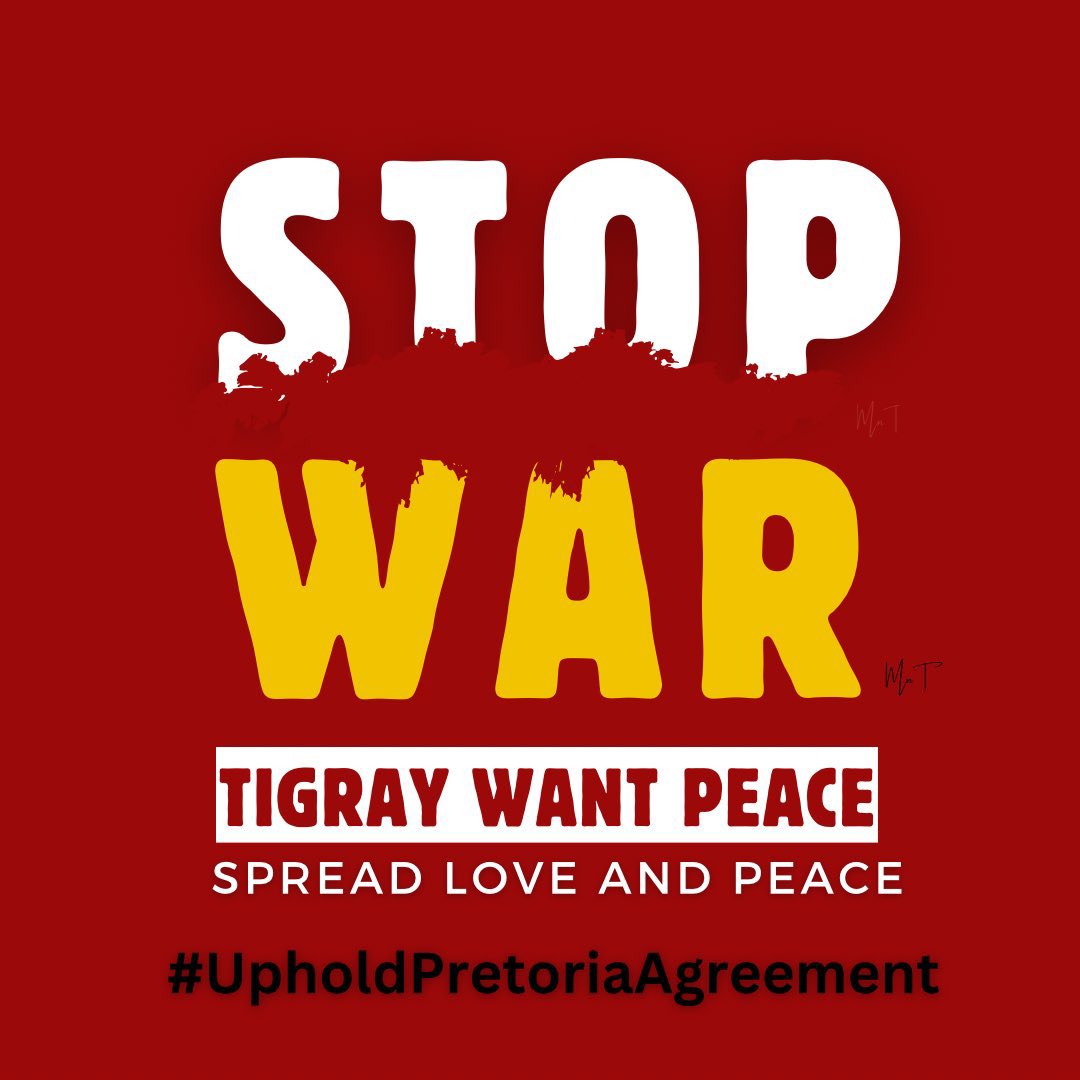 War propaganda escalates after Federal & Tigray IRA’s decision to dismantle Amhara-administered areas in #Tigray. 🚩Upholding Z Pretoria agrmt is crucial. 🚩We urge to stop the propaganda. #UpholdPretoriaAgreement #FreeIrob @StateCSO @StatePRM @MikeHammerUSA @mazitigray