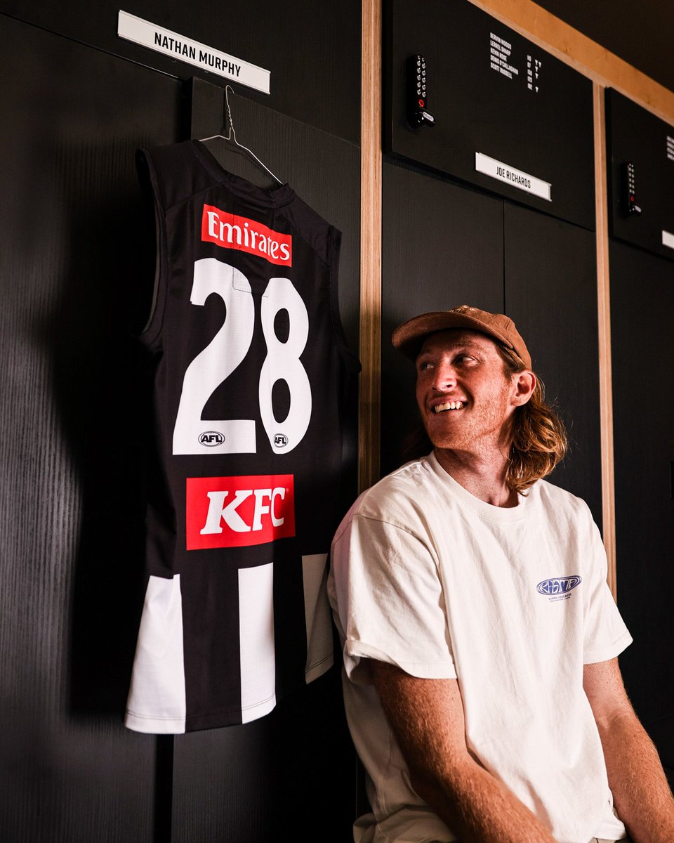 CollingwoodFC's tweet photo. Leaving a lasting legacy from the locker room and beyond.

Wearing the number 28 will forever have a powerful meaning 🫡🖤🤍 https://t.co/CinUFwXBsE