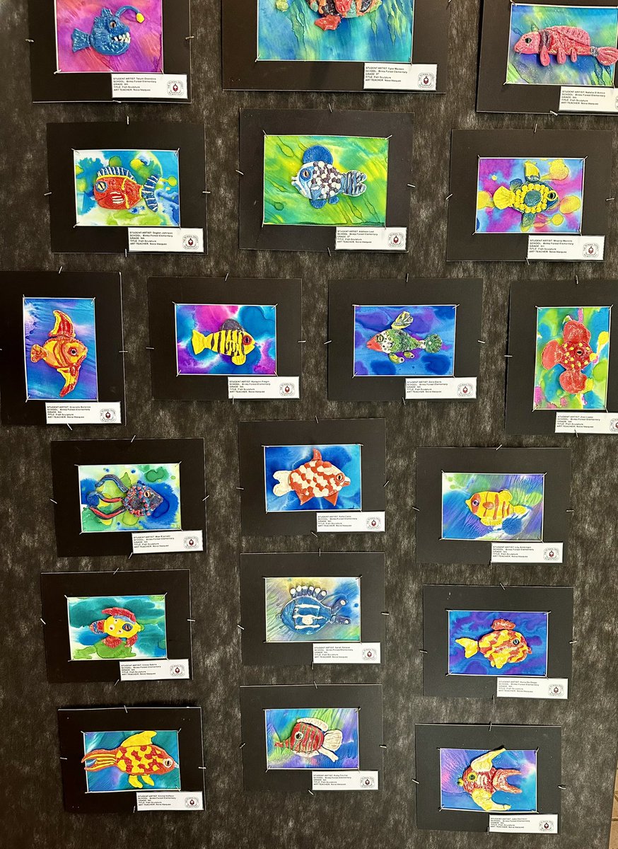 @BinksForestES is ready for the @pbcsd Art Dazzle Spring Exhibition. 🖼️ See everyone at the gallery walk Thursday 4/18 4:30-7:00pm. 🎨 🖍️ @bfesfinearts @binksforestpta @BinksElem @MichellaLevy @MsKarenBerard @Clevemaloon @elizabethbornia