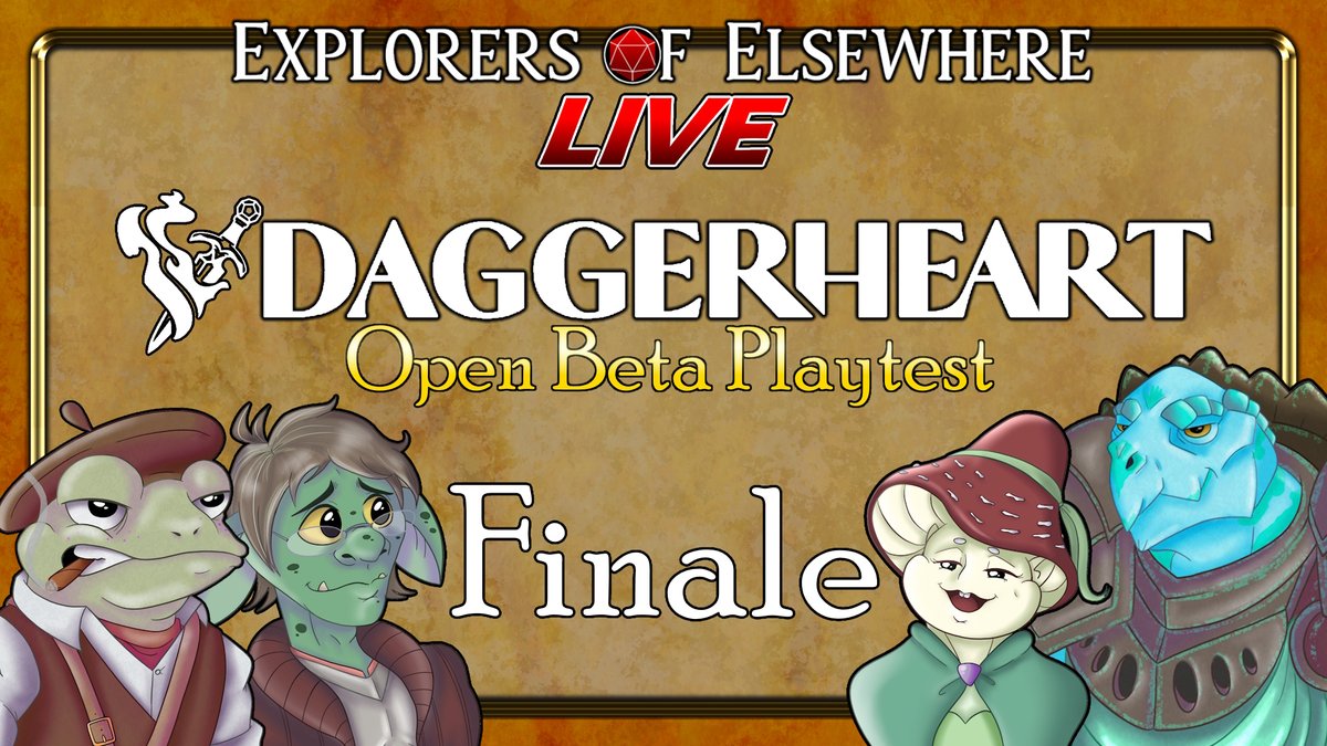 EoElsewhere's tweet image. If you're sad about recent #CriticalRoleSpoilers, then come console yourself by watching us finish our Daggerheart #actualplay!

Stream starts on Weds 17th April, 7.30pm UK time on the EoE YT channel!

LINK: youtube.com/live/XVwGUBw-q…

See you there!

#dnd #Daggerheart #CriticalRole