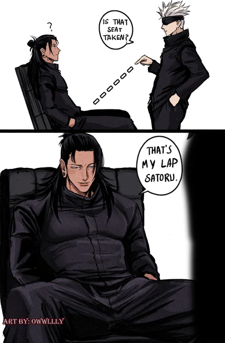 geto stole satoru's chair #satosugu #JujutsuKaisen 