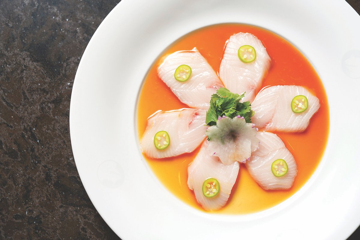 Indulge your taste buds with spicy cuisine that packs a punch: newportbeachmagazine.com/spicy/ | Photo by Nobu #newportbeach #nobu #nobusushi #sushi #noburestaurant #hamachi #yellowtail #jalapeno #seafood #crudo #orangecounty #lidomarinavillage #lidomarina #waterfrontdining #diningscene