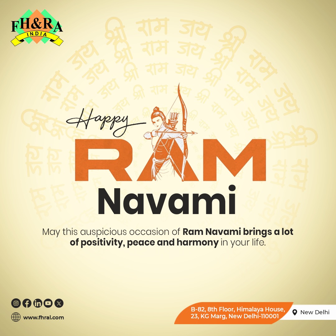 Wishing you all a Happy Ram Navami from FHRAI

#ramnavami #navami #topicalpost #FHRAI #hotelmanagement #hotelandrestaurants #hotes #restrauntindustry #restaurant #navratri #tourism #sustainablity