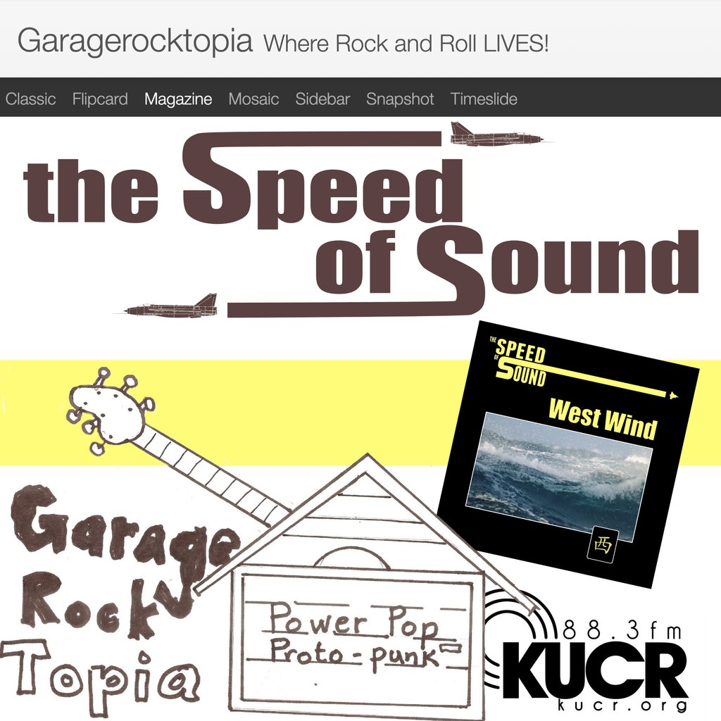 The Speed Of Sound's new single 'West Wind' (out now: orcd.co/speedofsound-ww) breezes onto the Riverside airwaves on KUCR's Garagerocktopia! See Robert Kreutzer's full playlist at:
facebook.com/permalink.php?…
#KUCR #Garagerocktopia #TheSpeedOfSound #GaragePsych #IndieRock #PsychPop