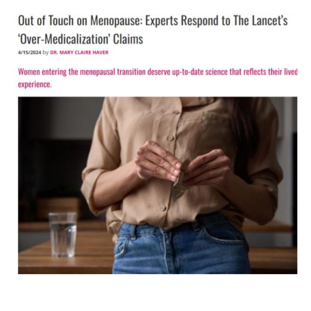 A MUST READ!!! This was signed by more than 250 docs, including me, — all of whom agree the recent @thelancetgroup series’ claim that #menopause is 'over-medicalized' is flat our wrong and damaging to progress in women's health. @drmaryclaire @ms_magazine #outoftouchonmenopause