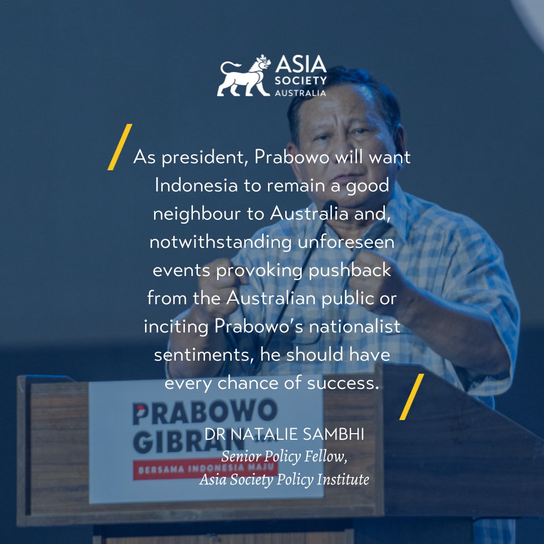 Senior Policy Fellow @securityscholar writes on Indonesian defence under Prabowo. Read now: asiasociety.org/australia/ever…