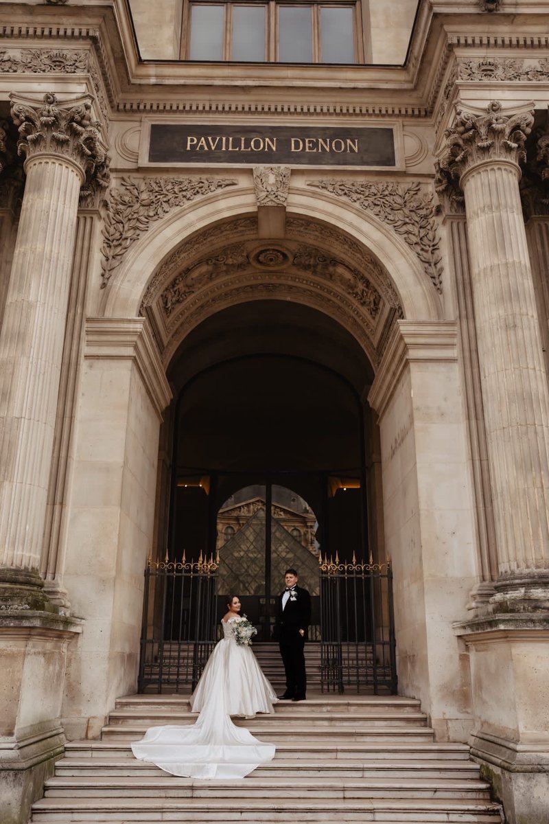 I designed/made a wedding dress for my dear friend ❤️ For Miranda’s wedding in France, we went with a 3 piece silk charmeuse ball gown with draped detailing, asymmetrical sleeves and hem, an exposed tulle under skirt, and a cathedral veil with hand sewn corded lace appliqués