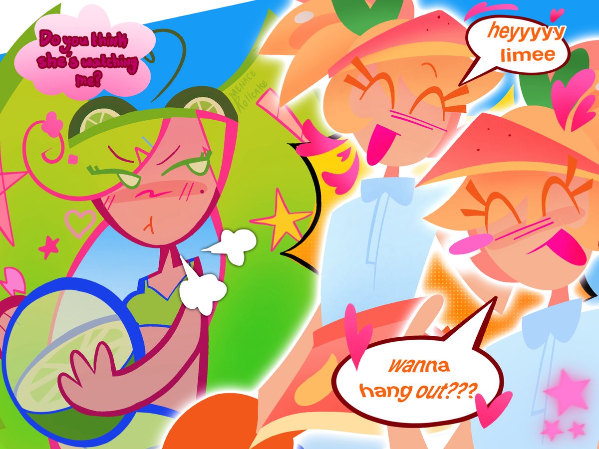 [REDRAW] i finally finished this uah #orangelime #limecookie #orangecookie #cookierunfanart #cookierun