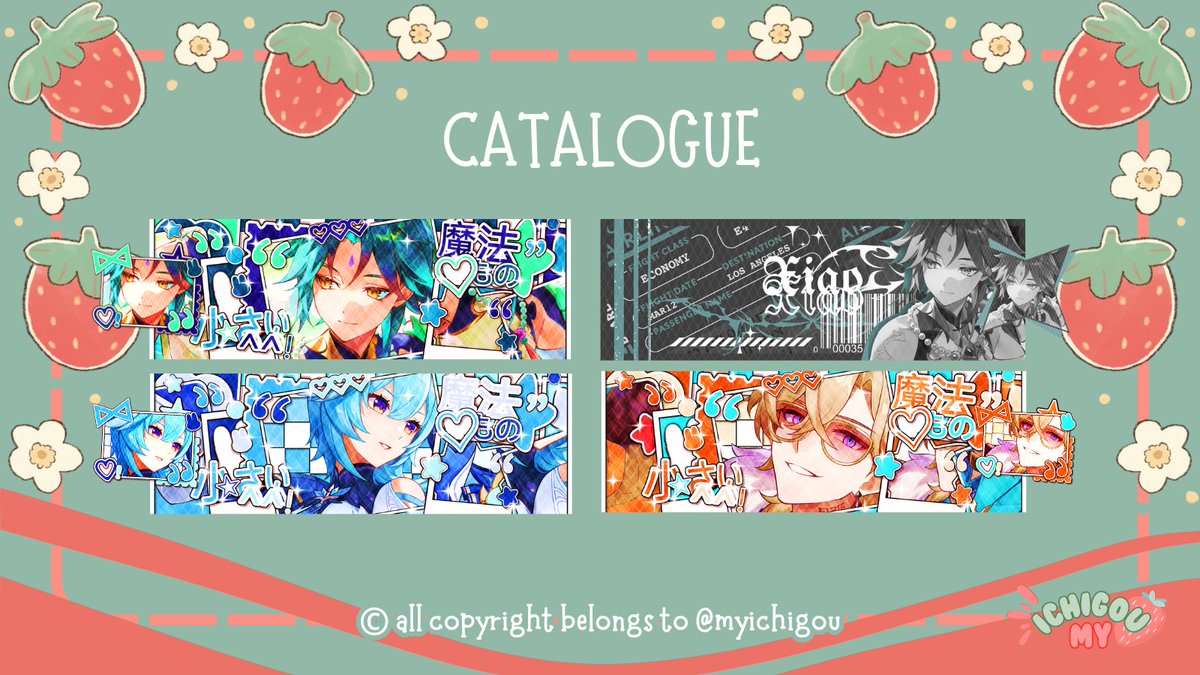 Moshi moshi~ help RT? tencu:D

Hellooow! Chi membawa layout ready stock Xiao Impact, Aventurine new art, dan ada Eula yang clearance sale juga! Bisa ditake sekarang tanpa tambahan fee<3 Pricinya ada di ALT yaa💕 Yuk jajan? Avail QRIS~🫶🏻

#zonauang #zonajajan
