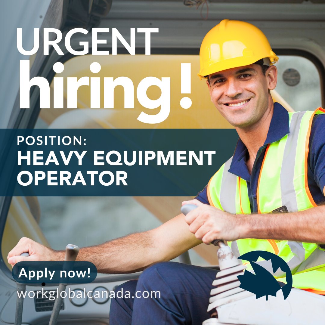 Heavy Equipment Operator position:

Digging into Opportunity: Join us as a Heavy Equipment Operator! 🚜💼 #ConstructionJobs #OperatorLife #HeavyEquipmentOperator #JobOpportunity #CareerGrowth #WorkInConstruction #ExcavationJobs #JobSearch2024
Apply here: ow.ly/vj7v50Rf1Wh