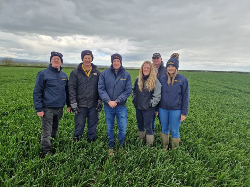 First look at the wheat plots at Boroughbridge - bit cold for mid April but they’re looking good. Thanks for showing us round them @hawthorne231 @DSVUKSEEDS