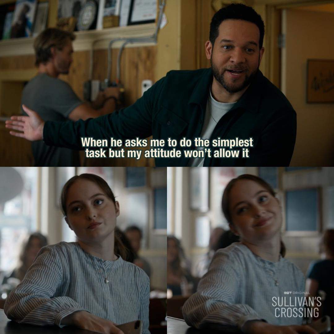 Clover and her Clover'tude. 🤣

Catch up on season 2's premier episode on <a href="/CTV/">CTV</a> and vote for Sullivan's Crossing for fan favourite at audiencechoice.ca VOTE DAILY!
<a href="/SullivansXingTV/">Sullivan's Crossing TV Series</a> #SullivansCrossing #MorganKohan #ChadMichaelMurray #ScottPatterson