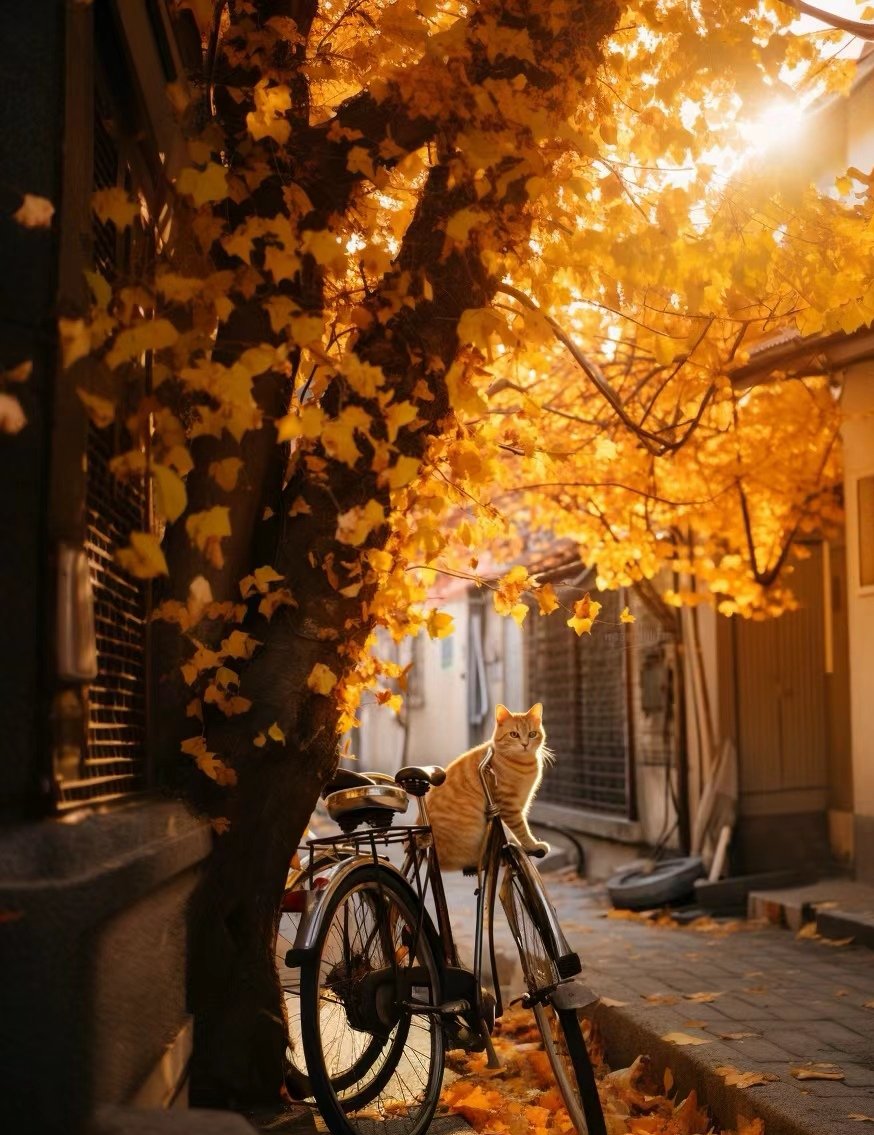 A kitten who loves to ride a bicycle