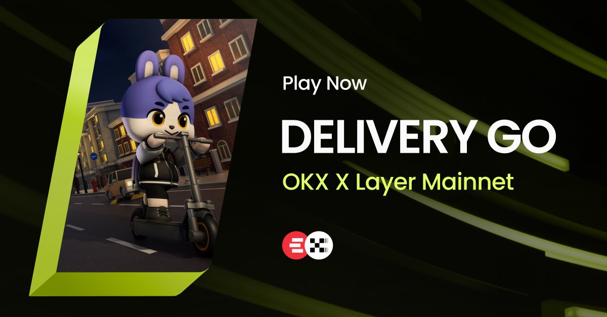 🛴Delivery Go for X Layer is LIVE 🎉
We're thrilled to announce that 'Delivery Go for X Layer' is now live on the <a href="/XLayerOfficial/">X Layer</a> mainnet

Experience the game on the mainnet and earn more points💰

- Play now to earn up to 70P daily💫
redbrick.land/web3-portal/ok…