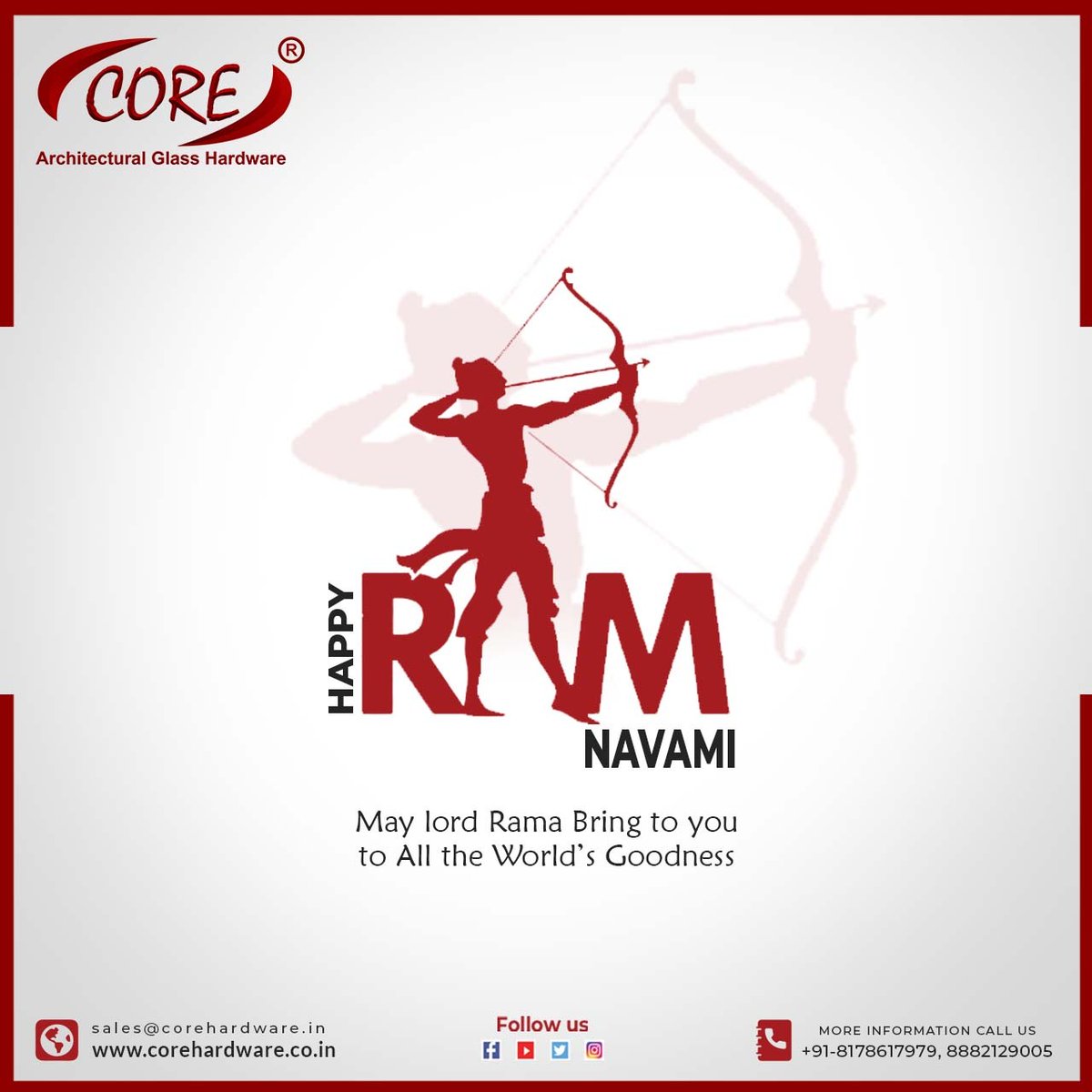 May the divine blessings of Goddess Durga bring happiness, peace, and prosperity into your life. #happyNavratri2024 !

#Navratri #Navratri2024 #DurgaPuja #GoddessDurga #NineNights #Corearchitecturalhardware #coreglassfittings #corehardware