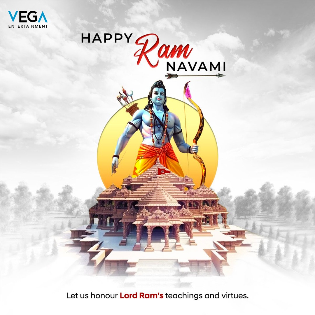 Ram Navami Wishes And Blessings To You And Your Family, May The Almighty Lord Rama Bless You All With Good Things And Perfect Health...!! #RamNavami #SriRamaNavami #LordRama #RamNavami2022 #Festival #Devotional #Vega #Entertainment #VegaEntertainment
