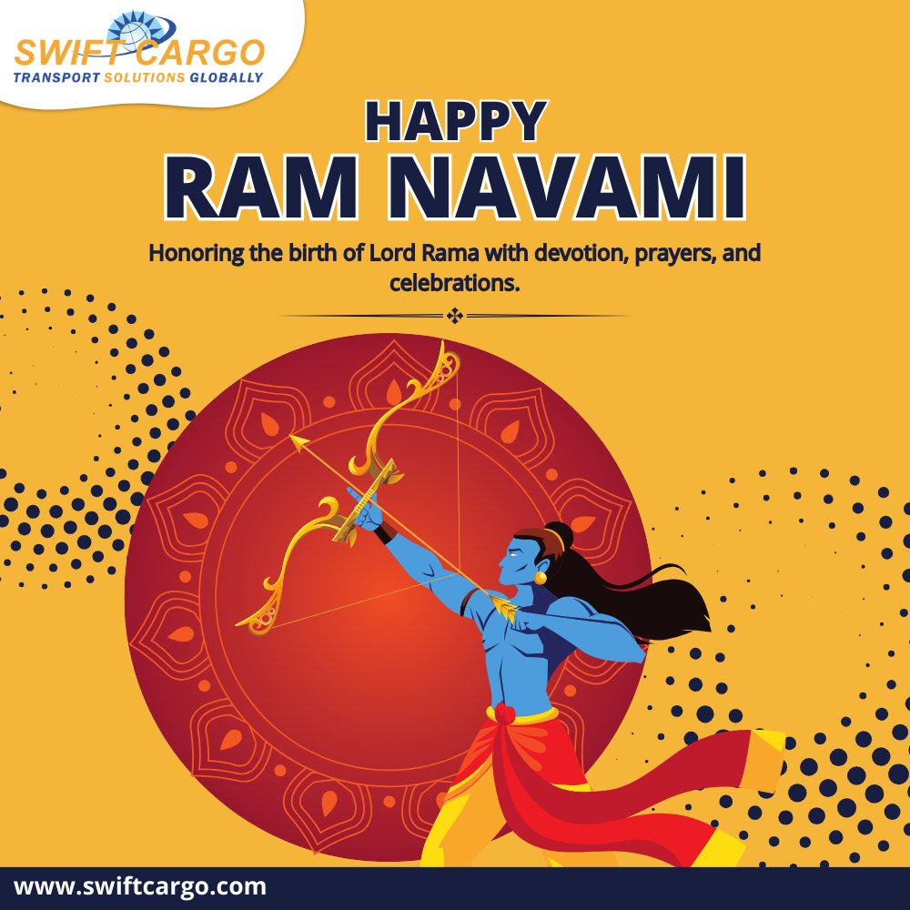 Honoring the birth of Lord Rama with devotion, prayers, and celebrations.

#swift #projectcargo #logistics #freightforwarding #freightforwarders #shippers #containershipping #transportation #RamaNavami #LordRama