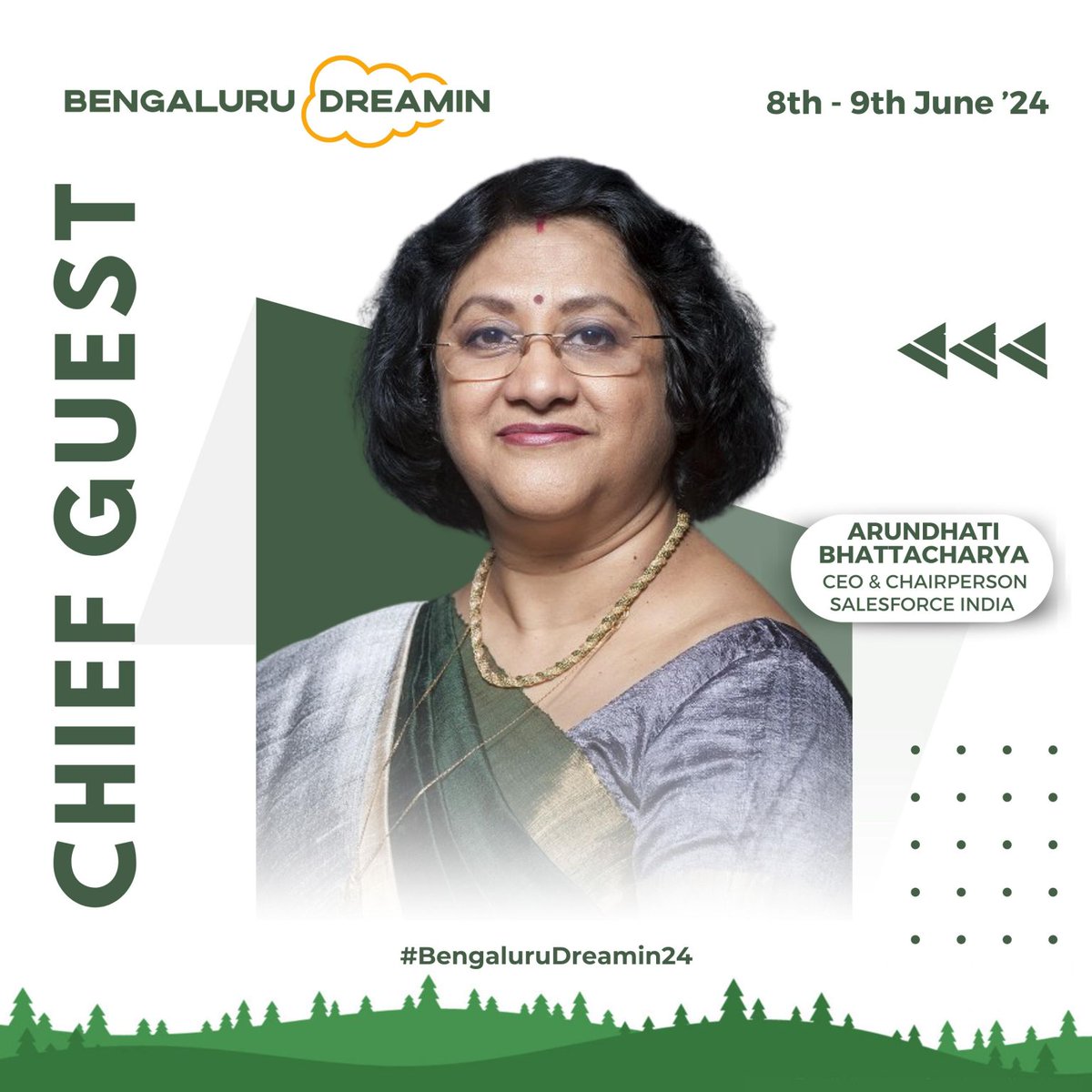 We're super excited to share that for the very first time Arundhati Bhattacharya, Chairperson & CEO, of Salesforce India, is attending an in-person Salesforce community conference - @BnglrDreamin More details 👇 linkedin.com/posts/bengalur… #BengaluruDreamin24 #Salesforce
