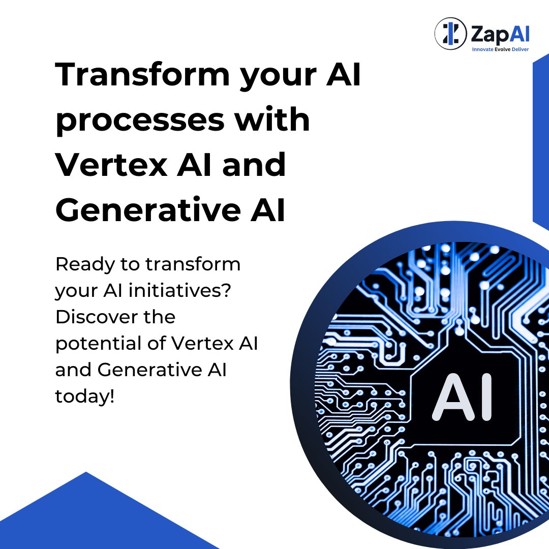 Revolutionize Your AI Workflows with Vertex AI and Generative AI 🌟

Looking to elevate your AI capabilities to new heights? Look no further than Vertex AI and Generative AI!

#AI #ArtificialIntelligence #MachineLearning #VertexAI #GenerativeAI #Innovation #DigitalTransformation