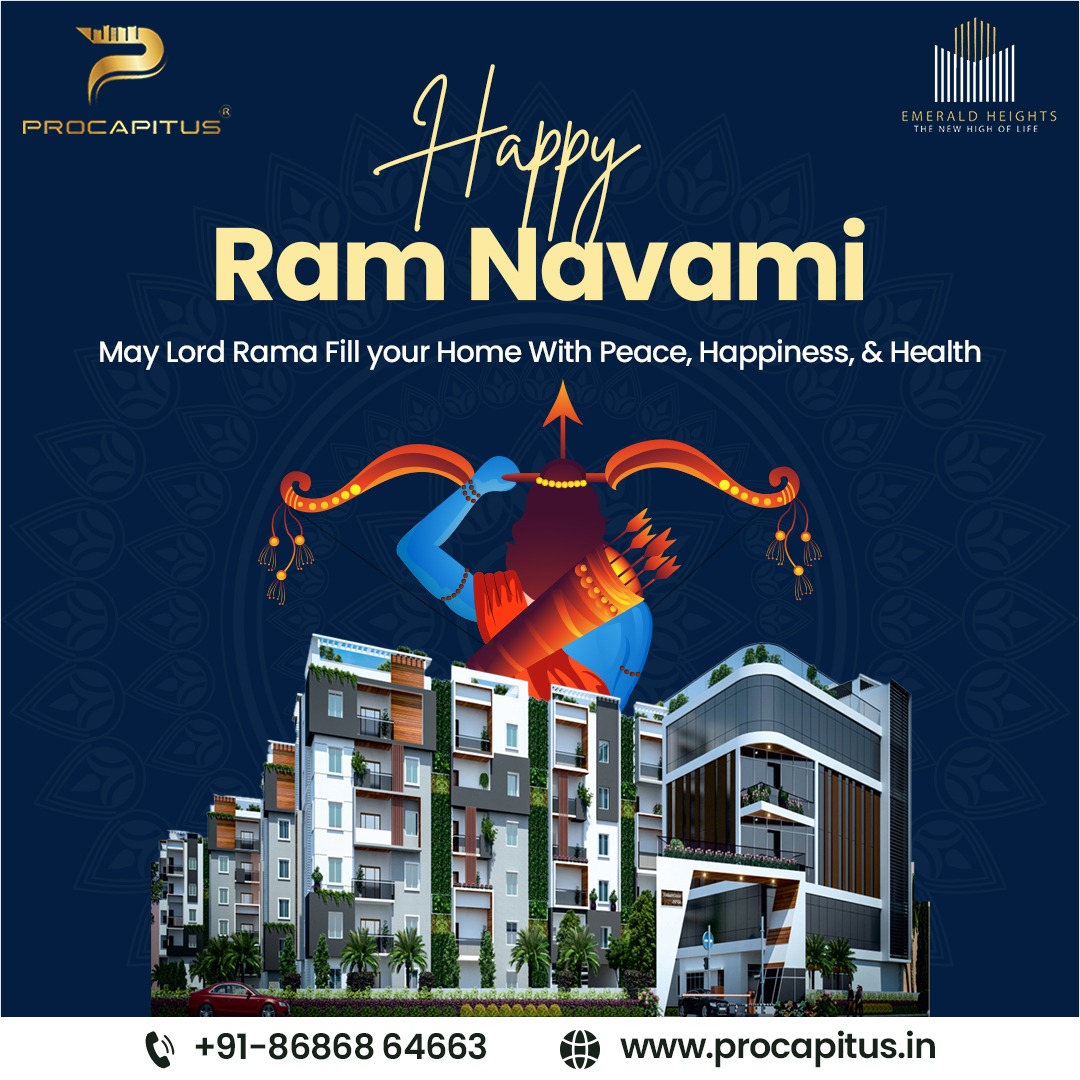 Procapitus23's tweet photo. Embrace the divine blessings this Ram Navami. Wishing everyone peace, happiness, and health, from our family at Procapitus to yours.
For More Information:
Contact us @: +91 86868 64663 or
Visit Us @: https://t.co/yIHYRIsn24
#HappyRamNavami #Procapitus #EmeraldHeights https://t.co/l64kuNwi7p