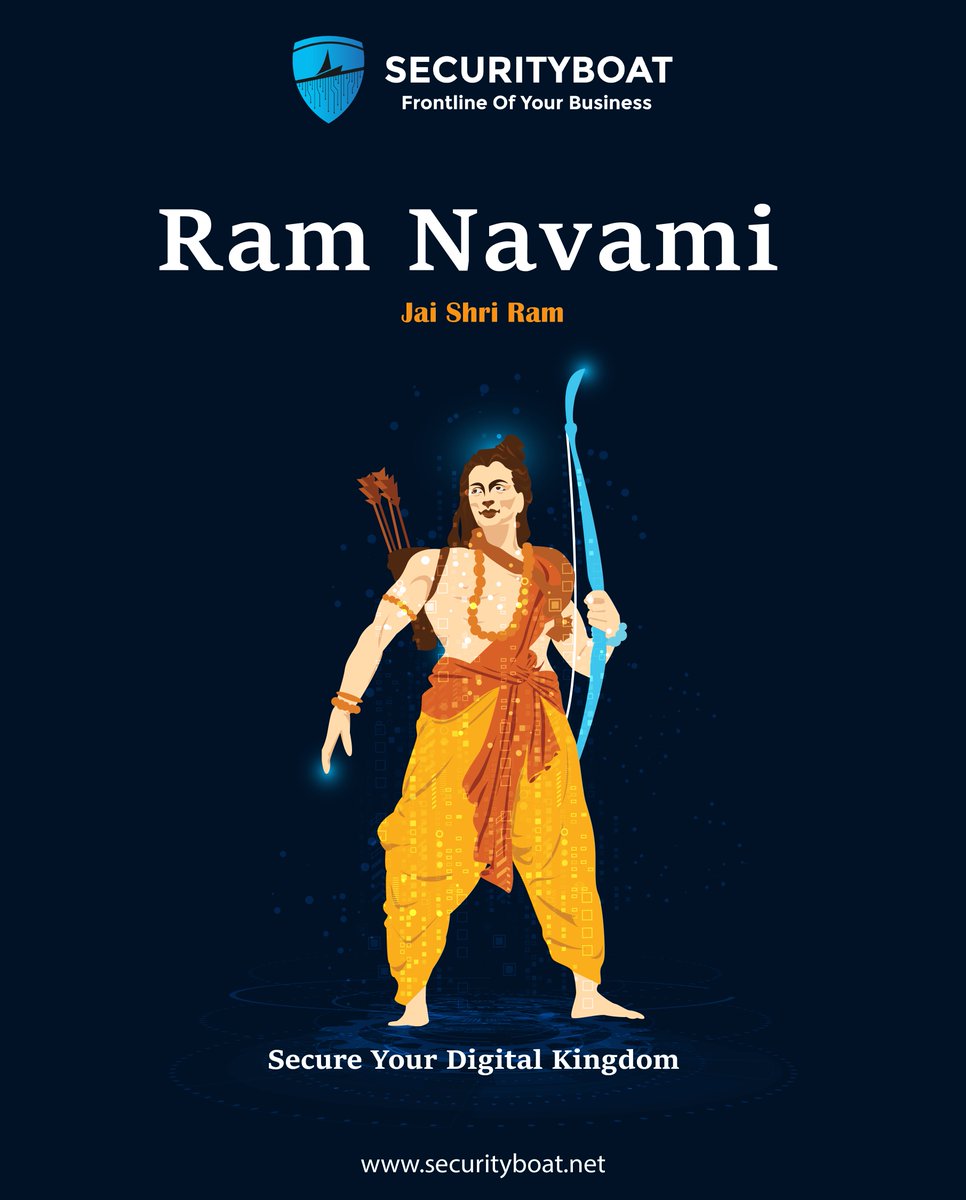 🌺 Happy Ram Navami! 🏹

 Let's celebrate the birth of Lord Rama, the epitome of righteousness and virtue. May his divine blessings fill our life with peace, prosperity, and happiness. Wishing you all a joyous Ram Navami! 🙏🕉️

 #RamNavami #DivineBlessings #SecurityBoat