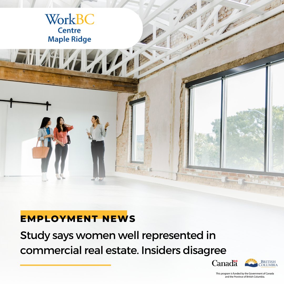 Women represent 45.6 per cent of the workforce in Canadian CRE firms, the highest representation out of all countries surveyed, according to Feb. 2024 report by Ferguson Partners.

Read more of this article on our website here: workbccentre-mapleridge.ca/study-says-wom…