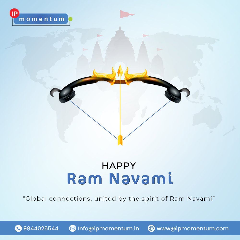 Happy Ram Navami from IP Momentum! 🙏 Let's embrace the spirit of unity and prosperity that binds us globally. May this day bring happiness and blessings to everyone's lives! #RamNavami #Unity #Prosperity #GlobalUnity #IPMomentum