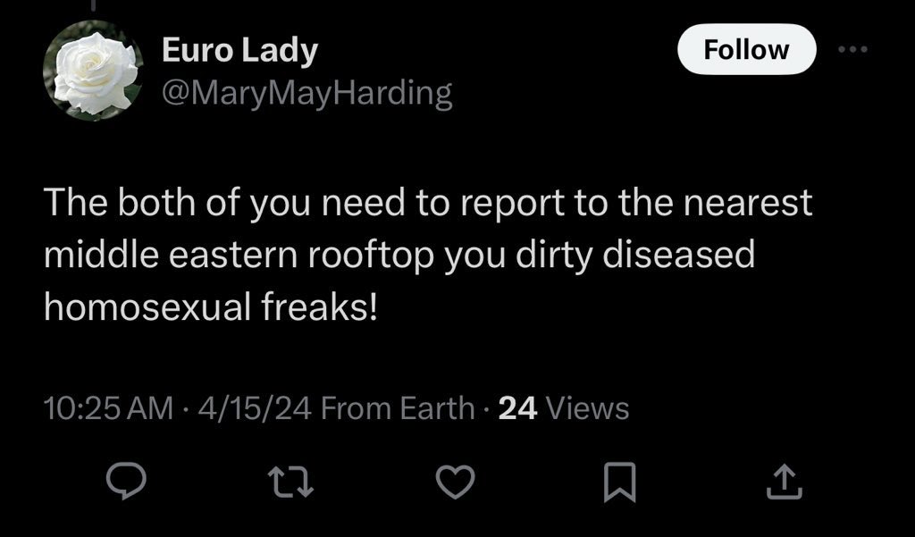 .@elonmusk, I realize that free speech is important, but advocating for the muders of black people and of gay people should get you a permanent ban. Will y’all please report both @MacWolfpit and @MaryMayHarding? #TransWomenAreConMen