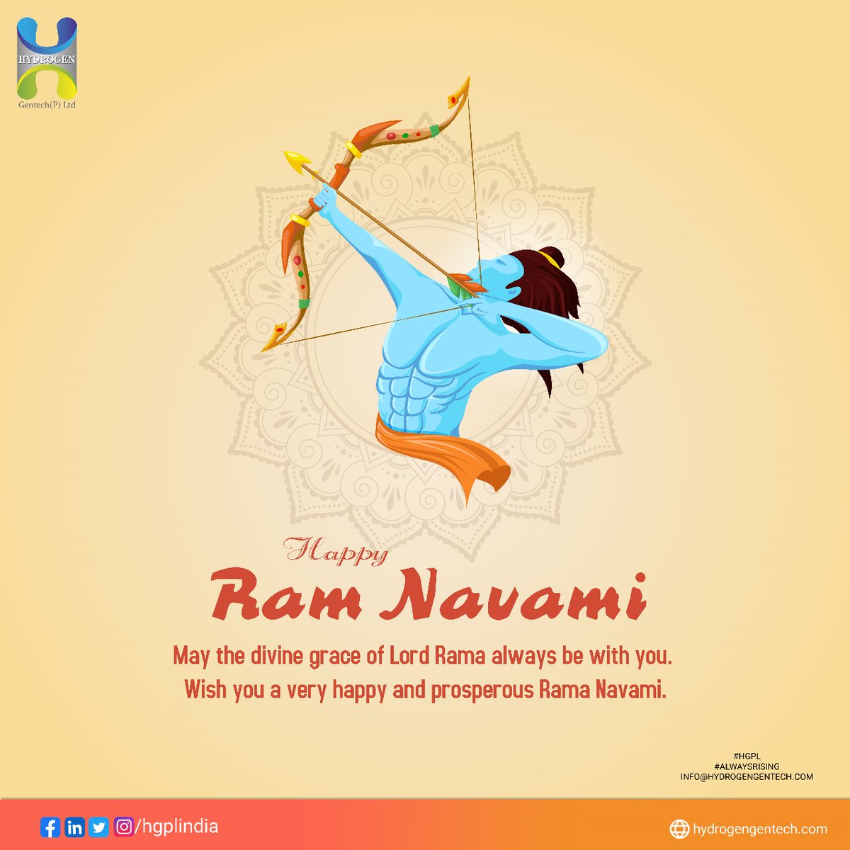 🌼 Embracing the Divine Energy of Ram Navmi! 🙏💫 On this auspicious occasion of Ram Navmi, let's draw inspiration from Lord Rama's virtues of righteousness, harmony, and compassion. Wishing you all peace, prosperity, and divine blessings on this joyous day! #RamNavmi 🌱🕊️🌟
