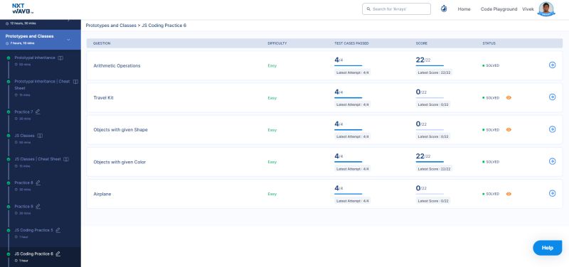 Today I have completed Prototypes and Classes JS Coding Practice 6
@nxtwave_tech

#cryptocrash #nxtwaveccbp #nxtwaverahulattuluri #js6 #fullstackdevelopment #js6 #web3 #javascript #developer #100xDevs #Cohort2 #OpenSource #Community #TechJourney
@kirat_tw
@facebook
#cryptocrash