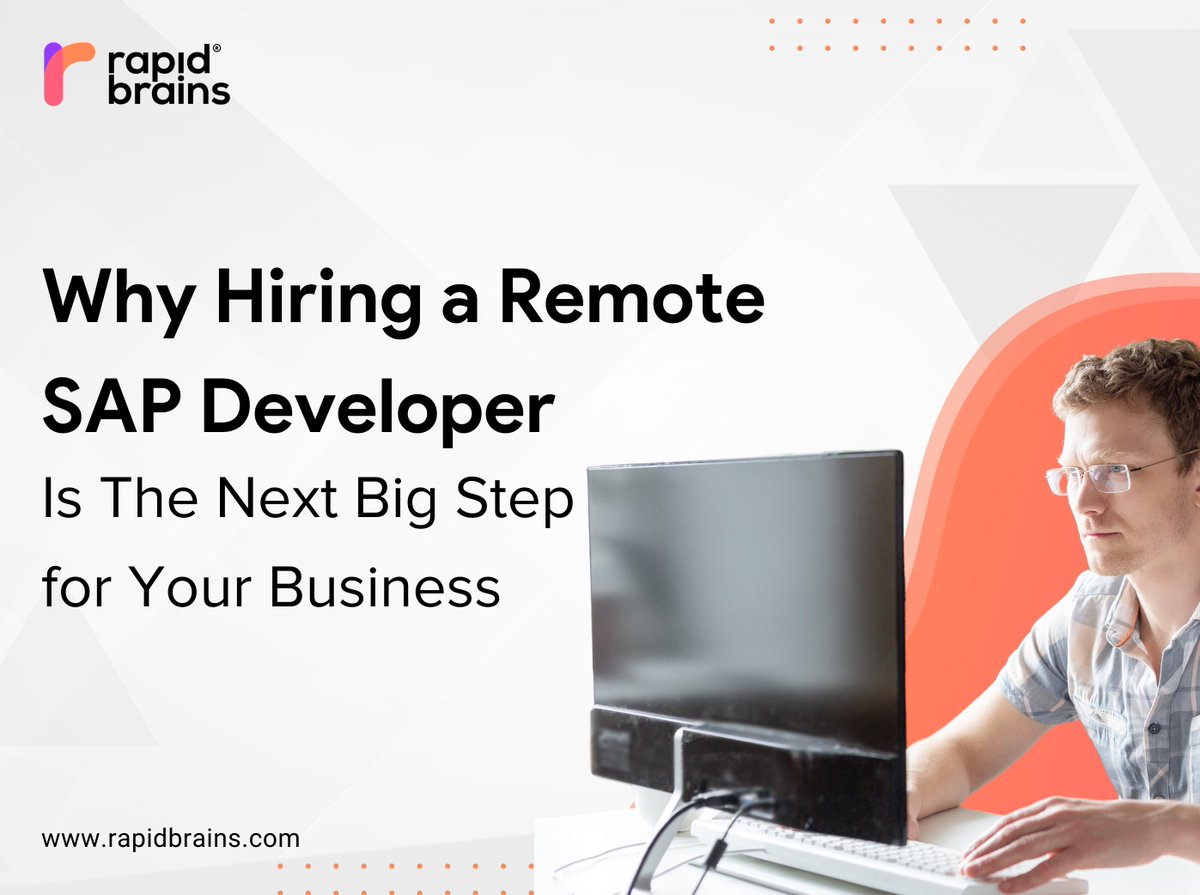 rapidbrains's tweet image. Discover the power of remote SAP developers! Tap into global talent, cut costs, and boost productivity. Learn more about the benefits for your business

#SAPDevelopment #RemoteDeveloper #GlobalTalent #BusinessInnovation #DigitalTransformation #RemoteWorkBenefits #RapidBrains