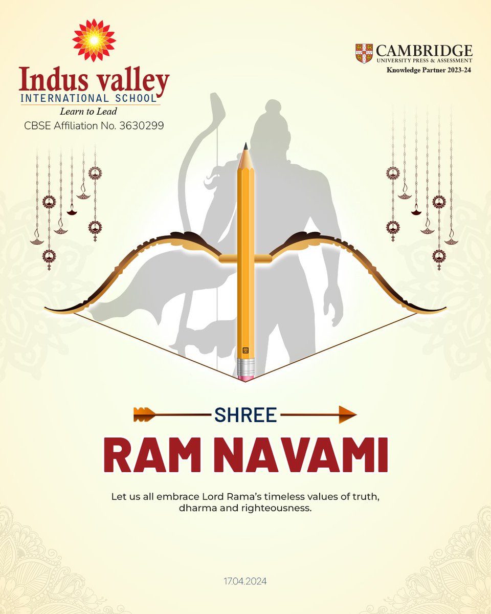 Let us all embrace and uphold Lord Rama’s timeless values of truth, dharma, and righteousness, as we celebrate the auspicious occasion of Rama Navami.

#IVIS #RamaNavami🙏🏽 #JaiShriRam #RamaJayanti #జైశ్రీరామ్ #SriRamaNavami #DivineRama #HappySriRamaNavami #Ramayana📖#जयश्रीराम