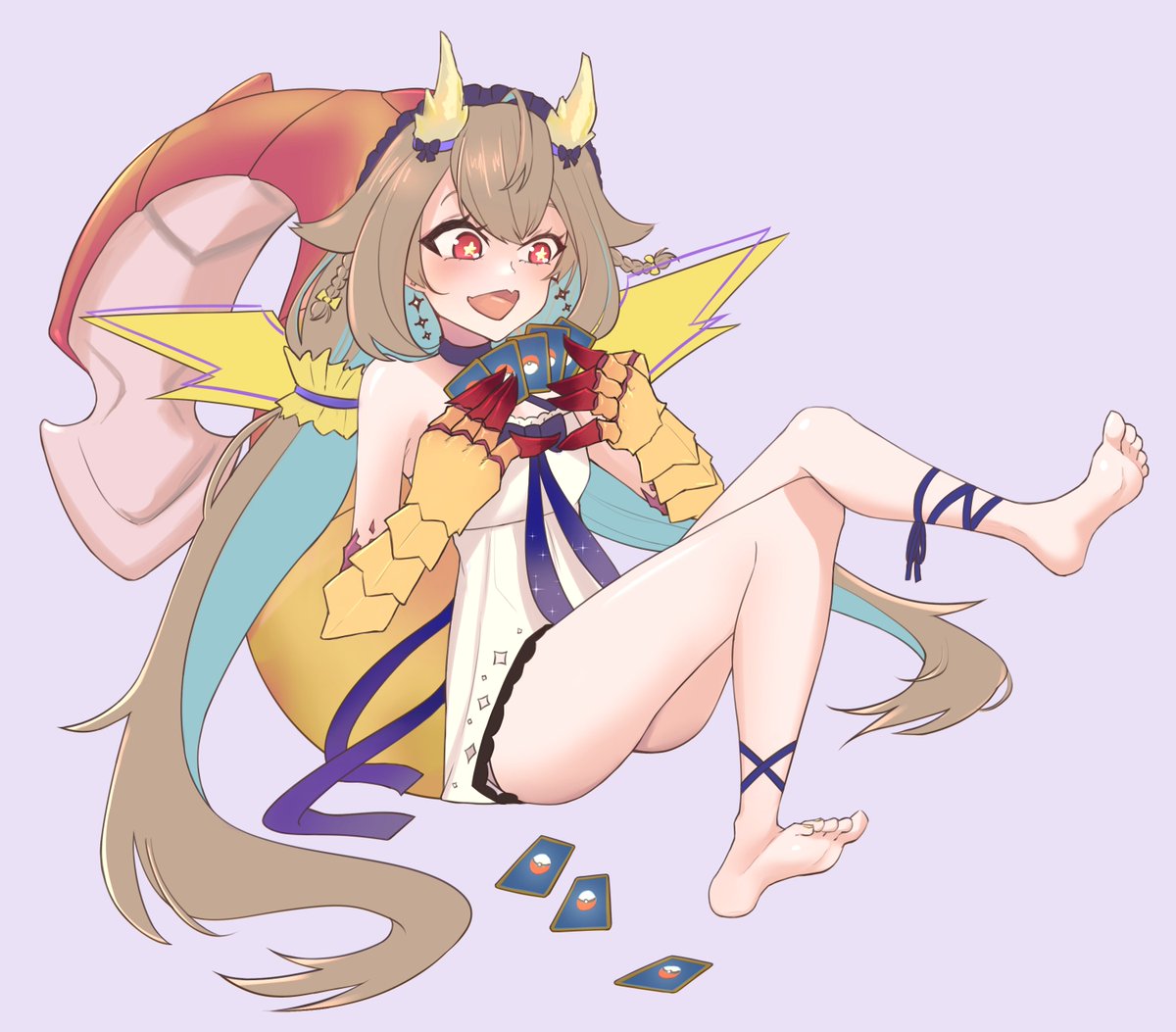 ren_degen's tweet photo. Cute dragon and her Pokemon cards 
#supicture #スピクチャー https://t.co/JRexvHaKoU