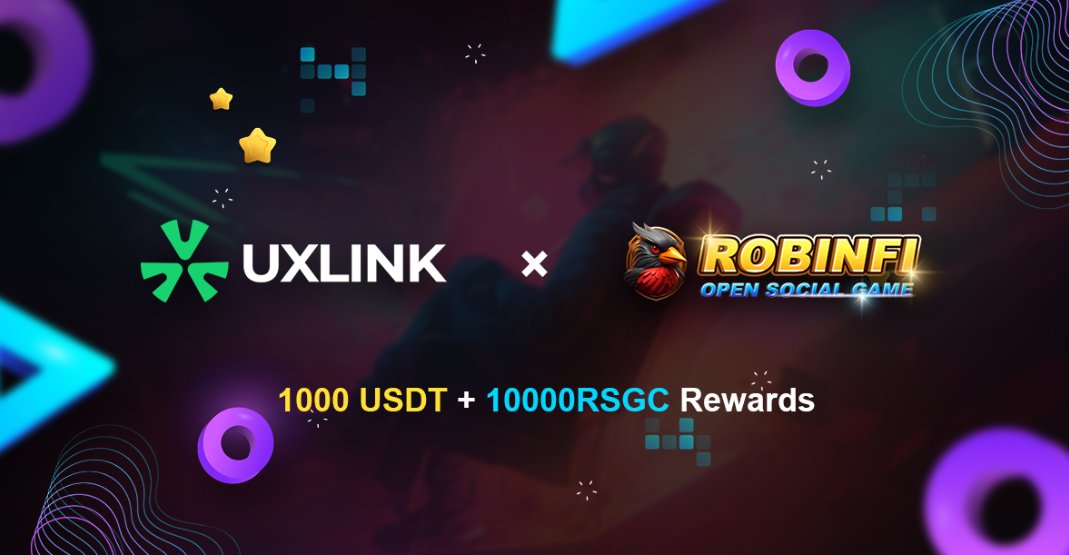 🎉 Don't miss out on #Airdrop2049: UXlink x RobinFi ✨Total prize pool of 1000 USDT + 10,000 RSGC to be won during #Airdrop2049 campaign To celebrate the start of #Airdrop2049, we will be giving away 50 boxes of exclusive RobinFi Gaming NFT to community today: 🎮 Magic dice