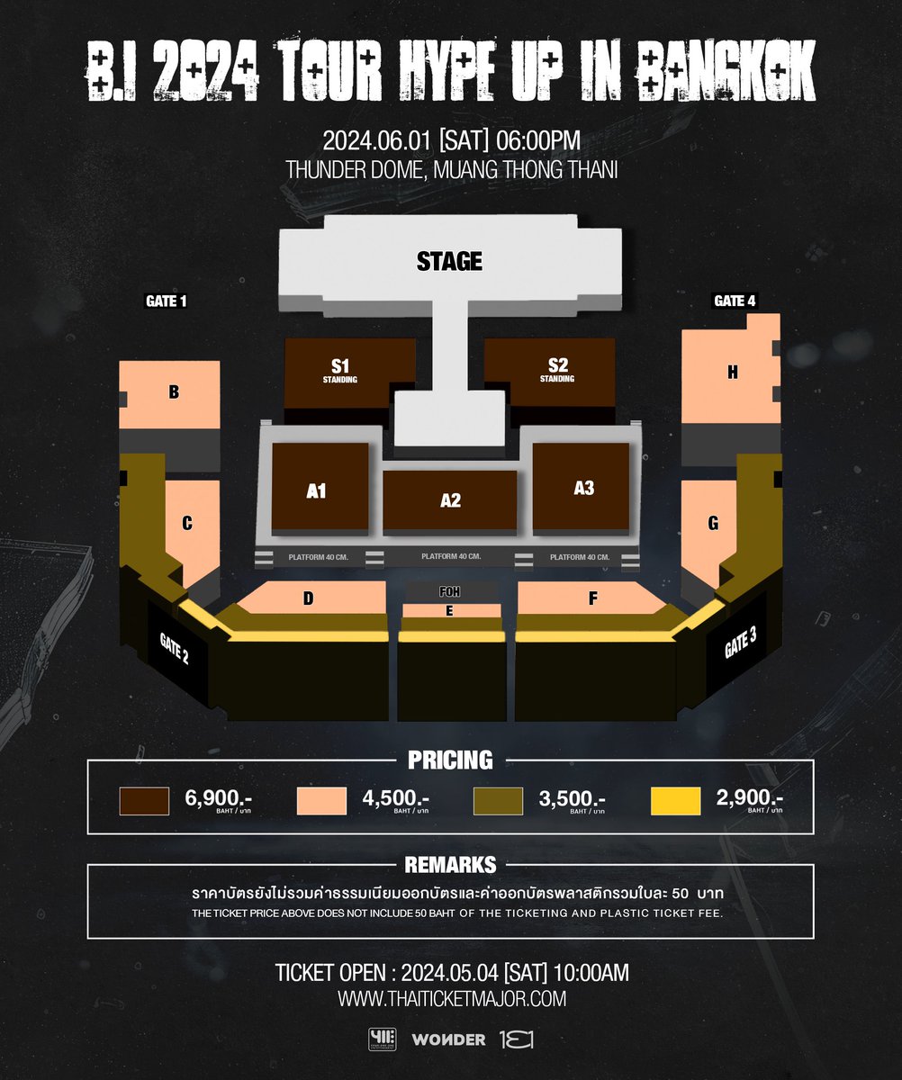 411ent's tweet photo. ชาว ID เตรียมตัวให้พร้อม! กับการกลับมาอีกครั้งของหนุ่ม B.I พร้อมขนโชว์และเซอร์ไพรส์แบบจัดเต็มมาพบกับทุกคน ในงานเอเชียทัวร์คอนเสิร์ต  “B.I 2024 TOUR HYPE UP IN BANGKOK”

จัดแสดง : วันเสาร์ที่ 1 มิถุนายน 2567 เวลา 18:00 น.
สถานที่ : Thunder Dome, Muang Thong Thani

📌เปิดจำหน่ายบัตร : วันเสาร์ที่ 4 พฤษภาคมนี้ ตั้งแต่เวลา 10:00 น. เป็นต้นไป 

ทางไทยทิคเก็ตเมเจอร์ทุกสาขา และออนไลน์ https://t.co/OXLzGfzvMv 

#BI_2024HypeUpinBKK 
#BI #비아이 #131LABEL #411ent