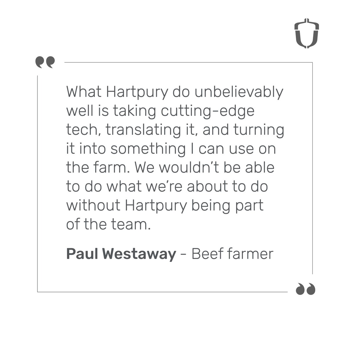 “What Hartpury do unbelievably well is taking cutting-edge tech, translating it, & turning it into something I can use on the farm” (Paul Westaway, Beef Farmer). Interested in finding out how our agri-coaching services could work for you? Chat with us at agri-tech@hartpury.ac.uk