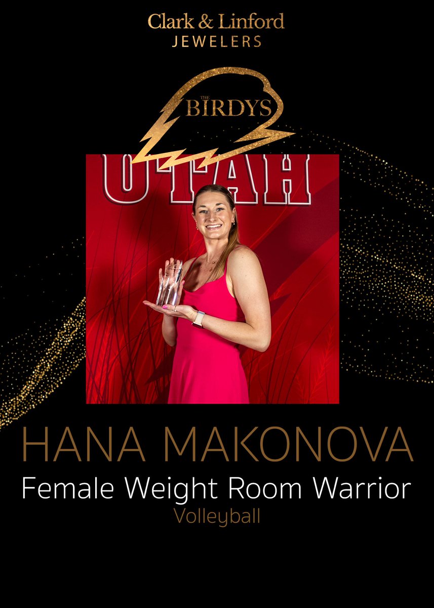 Congratulations to Hana Makonova for being named this year’s Female Weight Room Warrior at the 2024 BIRDYS! #TBirdNation ⚡️ #RaiseTheHammer Thank you to our sponsor Clark & Linford Jewelers!