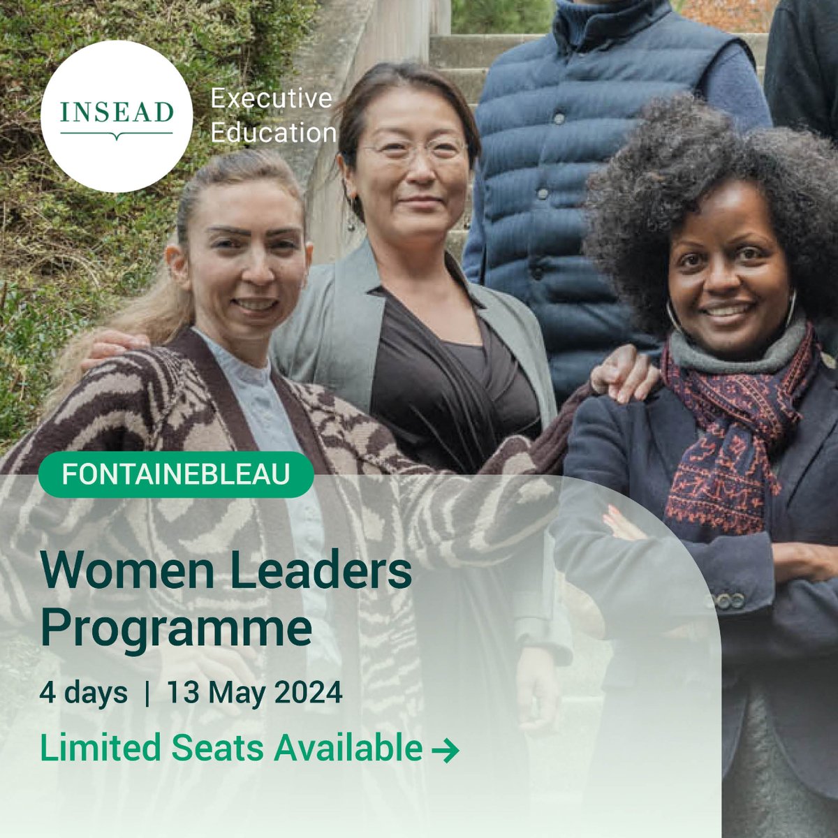 📍 Women Leaders Programme | 13 - 16 May 2024 Invest in a more inclusive future with INSEAD's Women Leaders Programme; a platform for extraordinary like-minded women to share experiences, build lifelong networks, and drive positive change for all genders. inse.ad/azaqeu7p