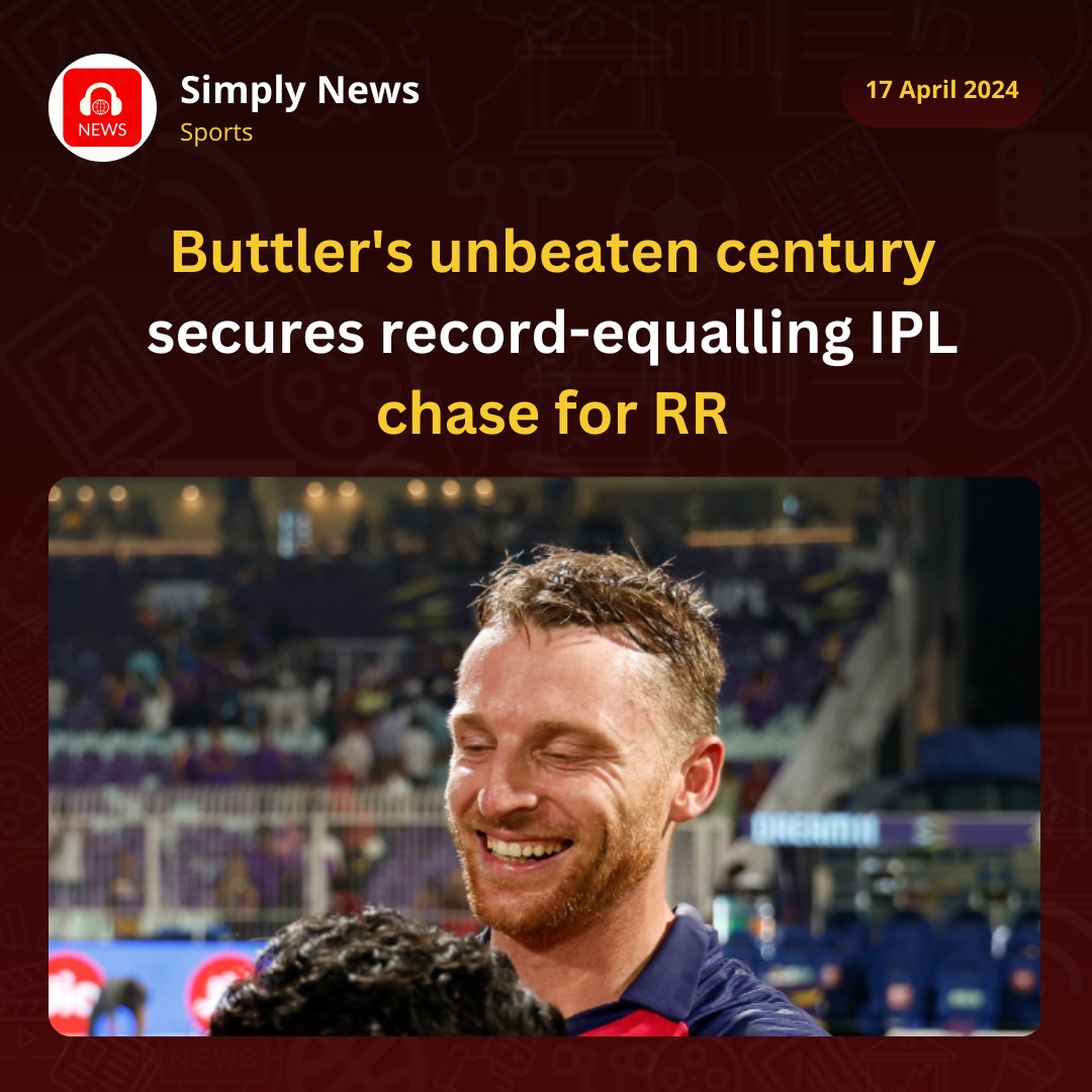 #India #SimplyHaiku #30SecondNews #SimplyNews #AudioNews #ShortNews #StayInformed #RRvsKKR #SanjuSamson #JosButtler #SanjuSamson