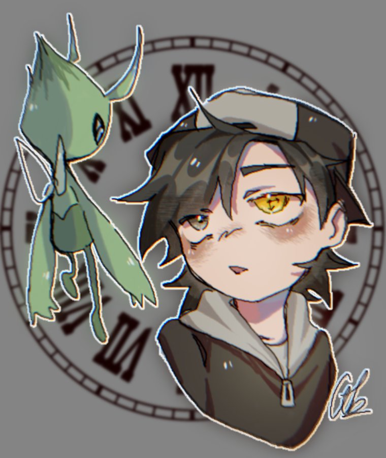 I like his eye design:0
A lil fanart yipe
#pokepasta #temporalcrystal #DigitalArtist