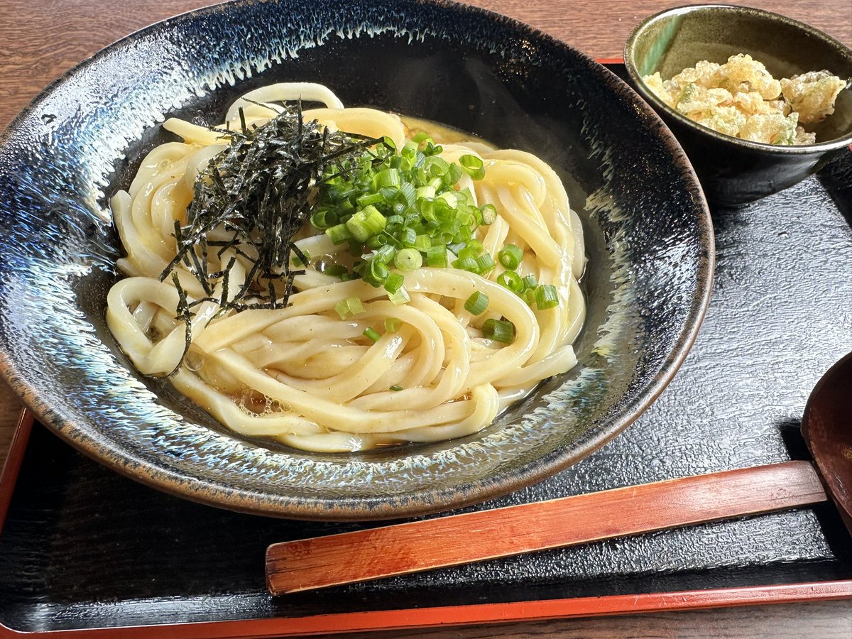 #美路久 昼ご飯🍜は釜玉うどん❗️