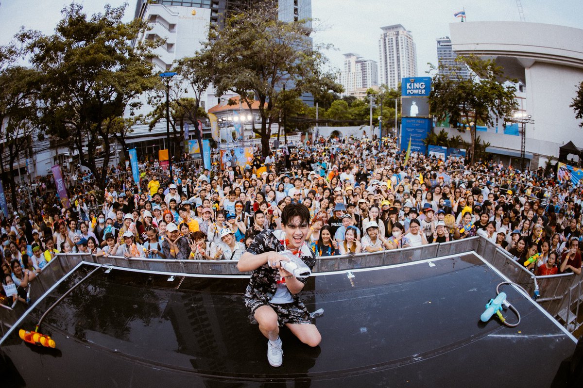 What a blast at #SUPERFLUID2024 🔫💦 Hope to see you guys next year 😆! #สงกรานต์2567 #RangnamWaterStreetbySUPERFLUID #TiggerTheriault #ทิกเกอร์ #GNEST #GMMMusic #TPOP