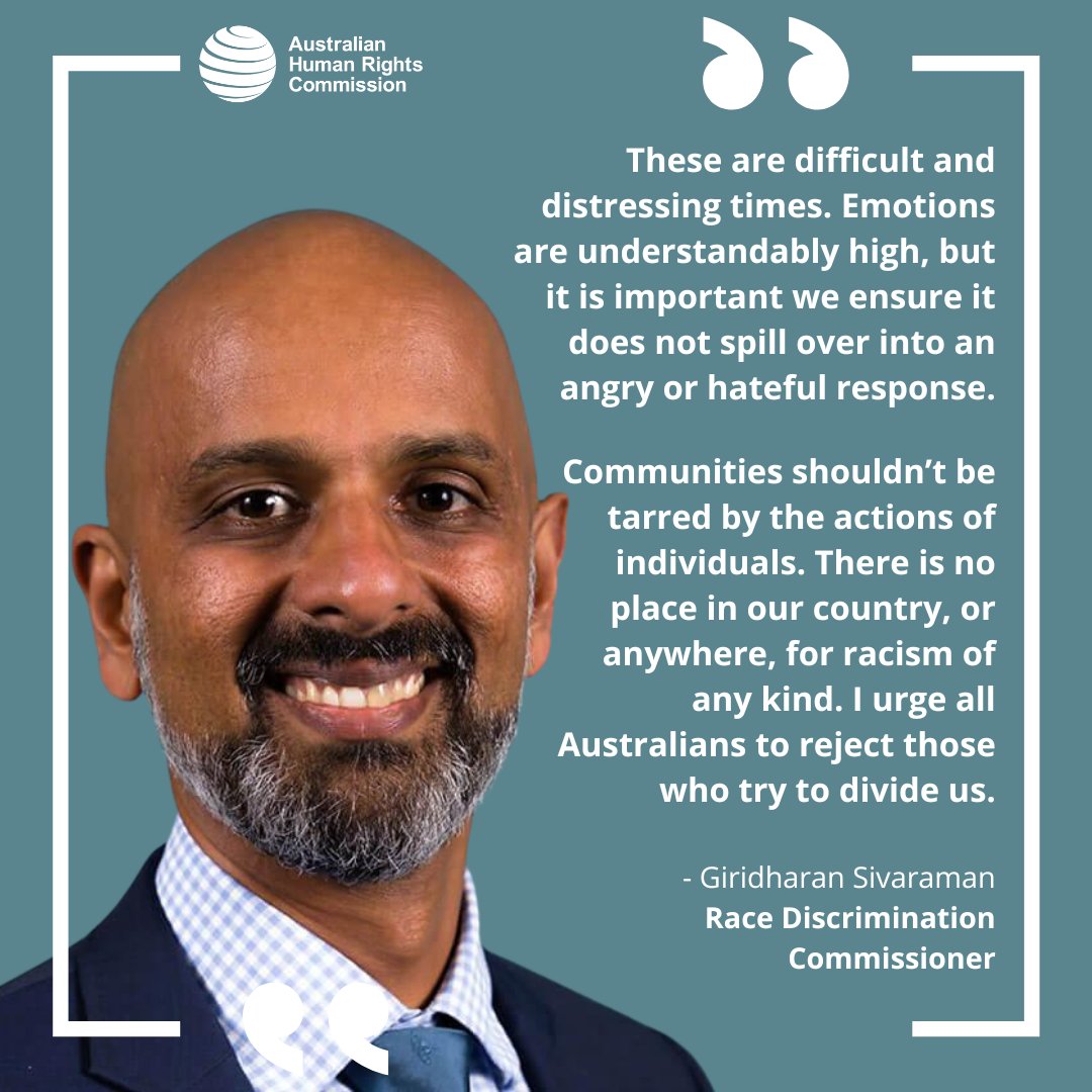 Race Discrimination Commissioner Giridharan Sivaraman has urged communities to embrace compassion and reject division, following the Sydney stabbing attacks. Read more: loom.ly/6_hlXjM