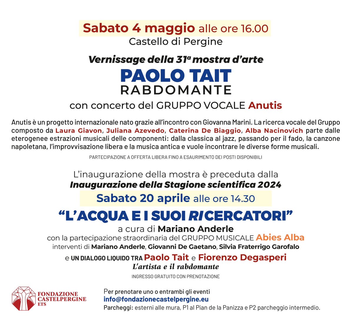 FONDAZIONE CASTELPERGINE (@fondcastelperg) on Twitter photo 