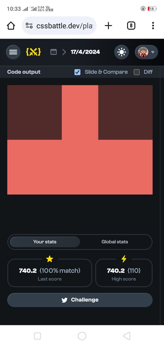 rajneeshzytox's tweet image. Day 12 Css Battle

#Css #cssbattle