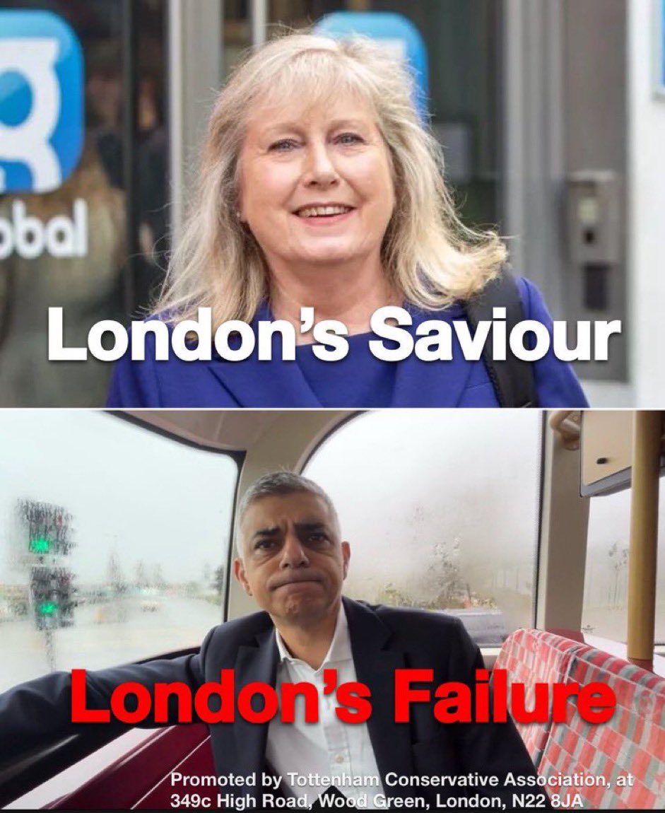 My new fav tweet: After 8 years of failure London needs a new Mayor. Susan Hall will: 🔵Abolish the Ulez expansion on Day 1 🔵Commit £200 million to make our streets safe again 🔵Get London building homes again #VoteConservative 2nd May. — Totten…